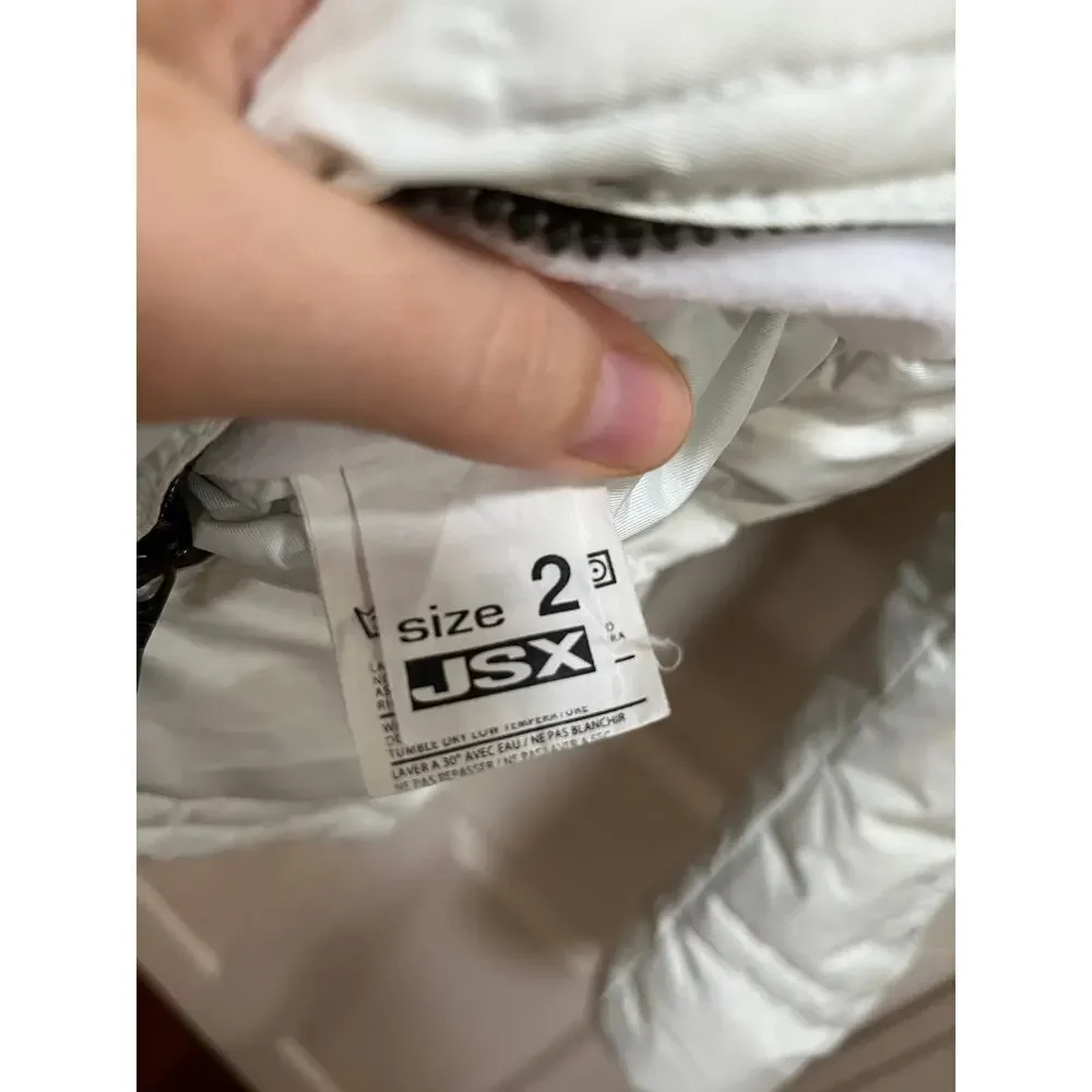 JSX Jet Set White Jacket Down Feathers Womens Ski Luxury Made in Italy Medium - Picture 7 of 9
